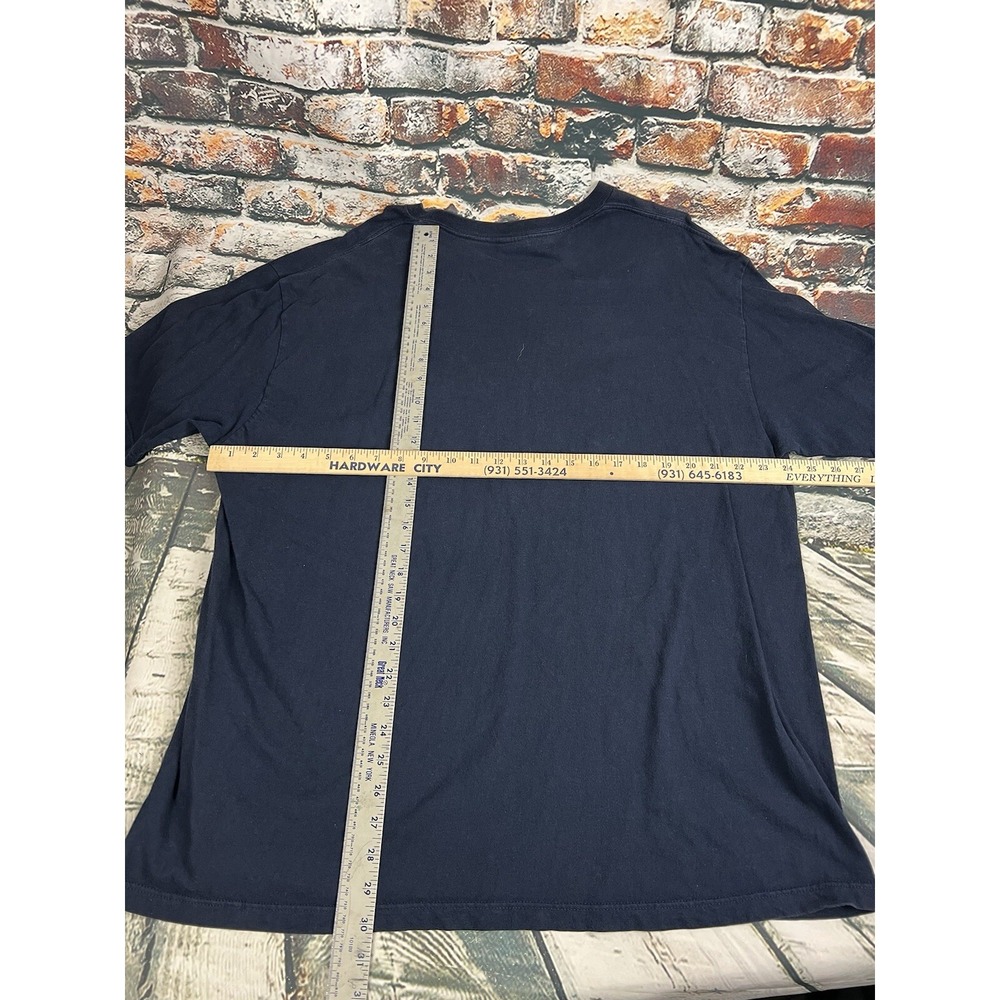 Vtg 90s Calvin Klein Jeans Spellout Logo T Shirt Made In USA Size XL Blue - Picture 6 of 6